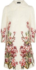 dolce & gabbana floral print coat